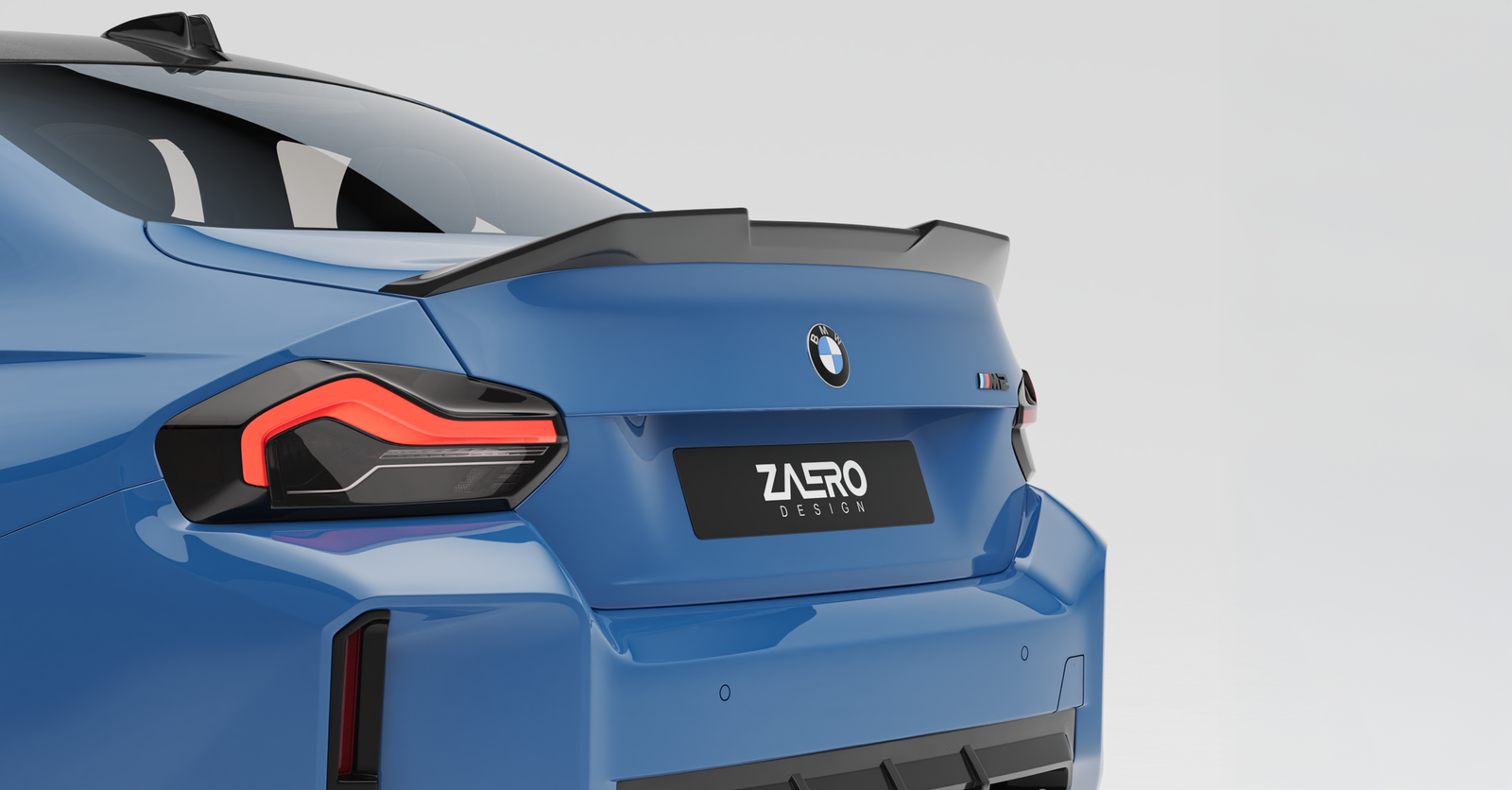 Zaero Design Heckspoiler passend für BMW M2 G87 – Seitenansicht