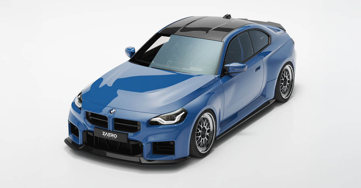 EVO-S Frontsplitter passend für BMW M2 G87 in Satin-Schwarz