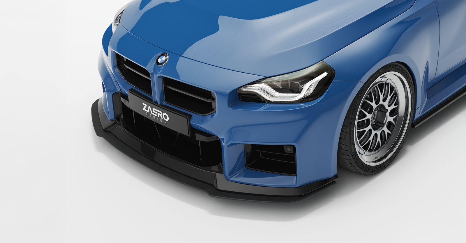 Frontsplitter passend für BMW M2 G87 – Detailansicht Halterkit