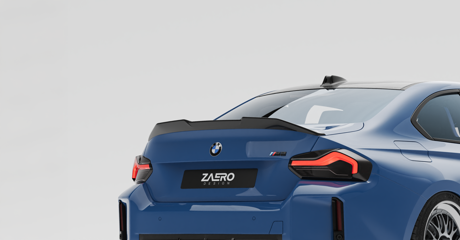 Zaero EVO-S Heckspoiler passend für BMW M2 G87 – Gesamtansicht Heck