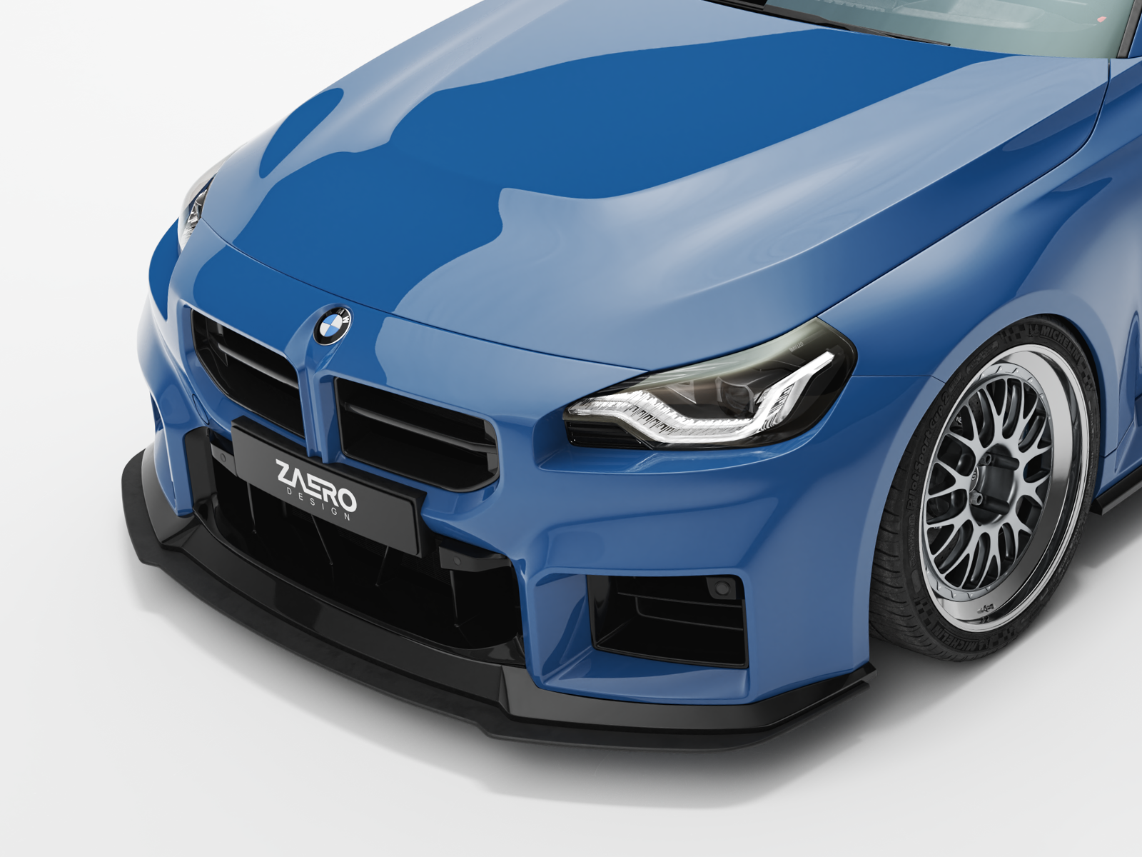 Zaero Design EVO-S Frontsplitter passend für BMW M2 G87 – Frontansicht