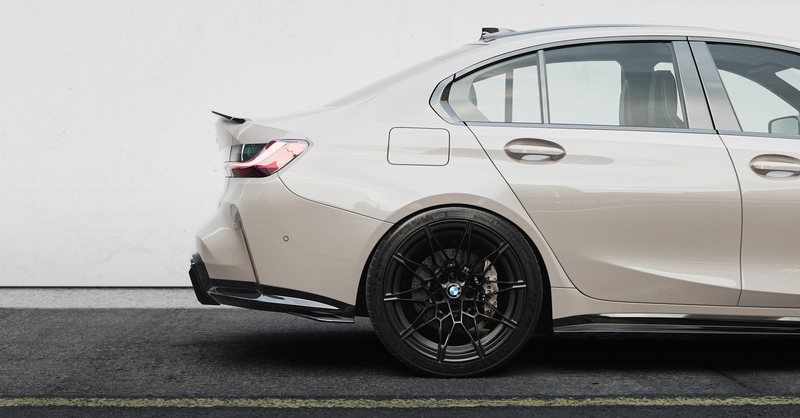 Diffusor-Erweiterung passend für BMW M3 G80 G81 – Detail