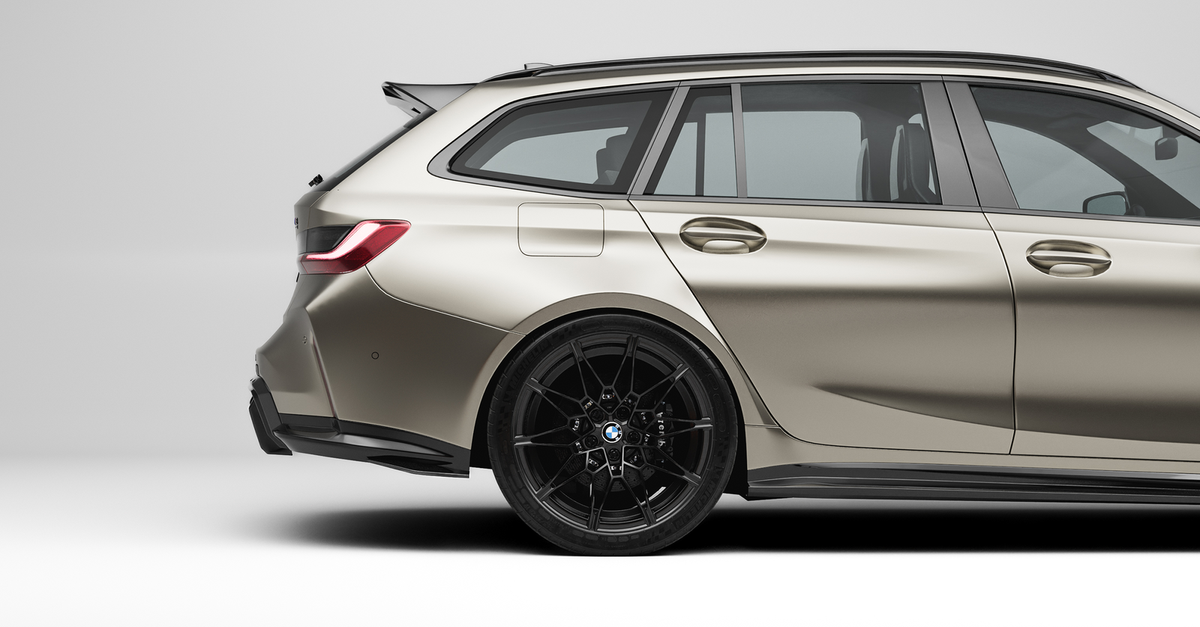 Diffusor-Erweiterung passend für BMW M3 G80 G81 – Nahaufnahme