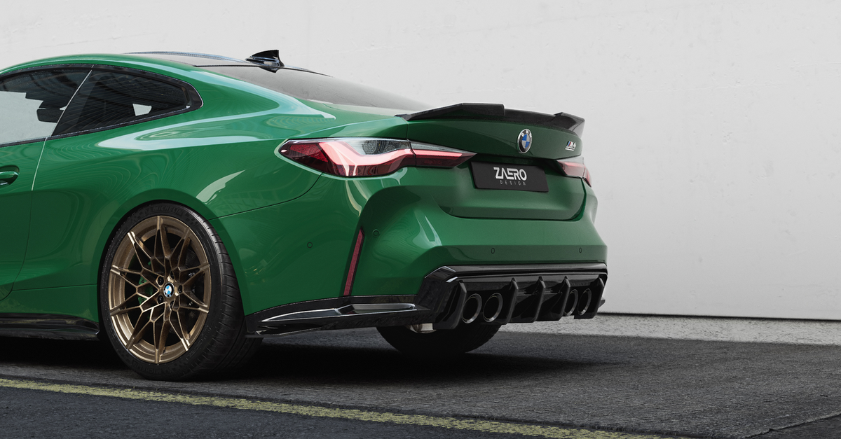 Heckspoiler passend für BMW M4 G82 & 4er G22 – Heck am Fahrzeug