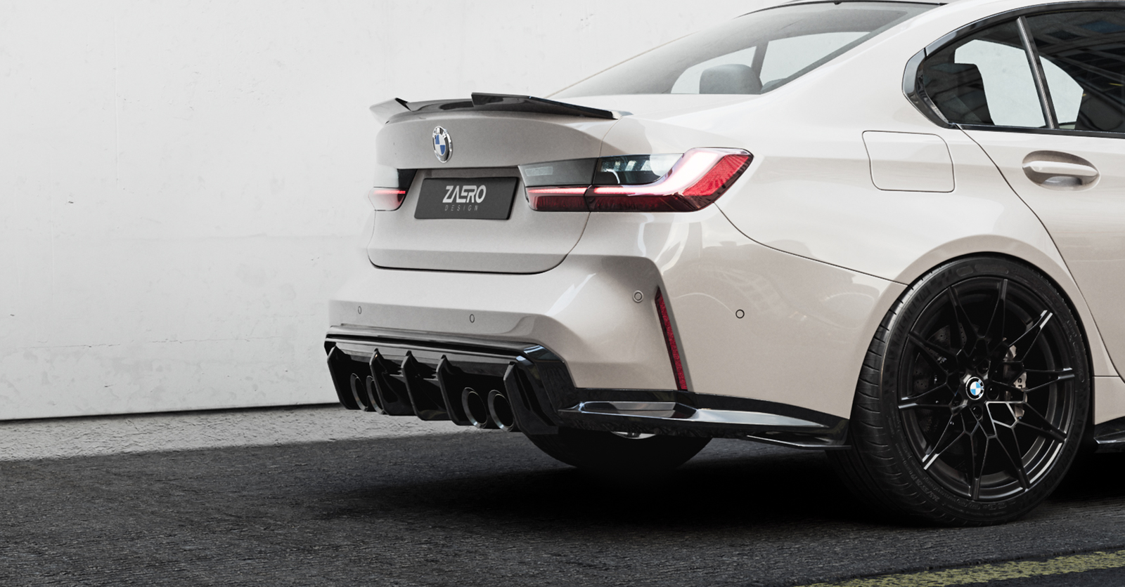 EVO-S Heckspoiler passend für BMW M3 G80 – Heck am Fahrzeug