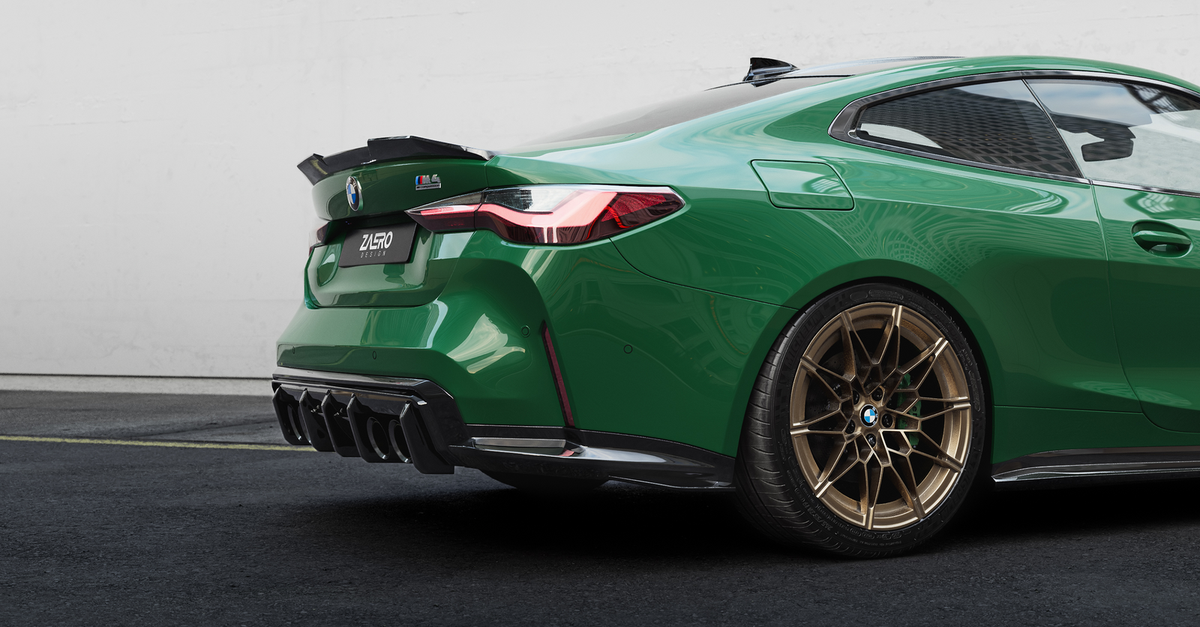 EVO-S Diffusor passend für BMW M3 M4 G8X in Glanzschwarz