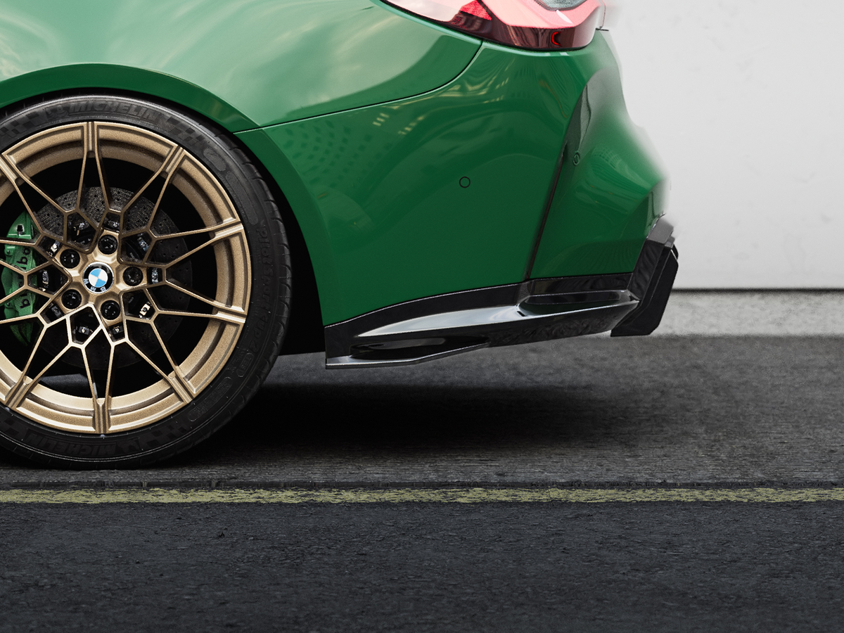 Zaero Design EVO-S Diffusor-Erweiterung passend für BMW M4 G82 G83 – Heckansicht