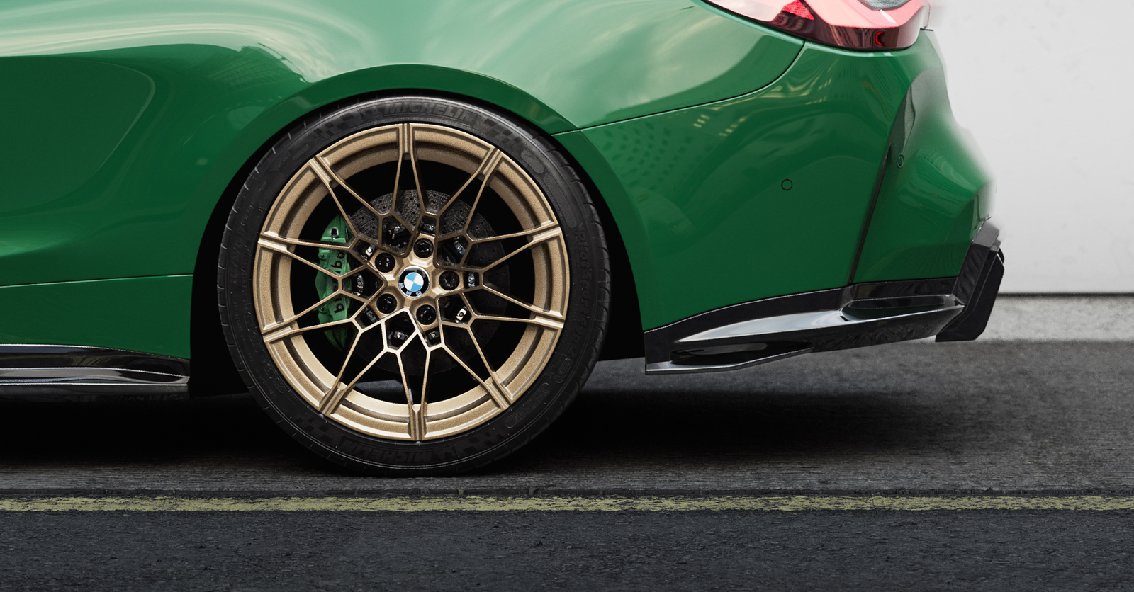 EVO-S Diffusor-Erweiterung passend für BMW M4 G82 G83 in Glanzschwarz