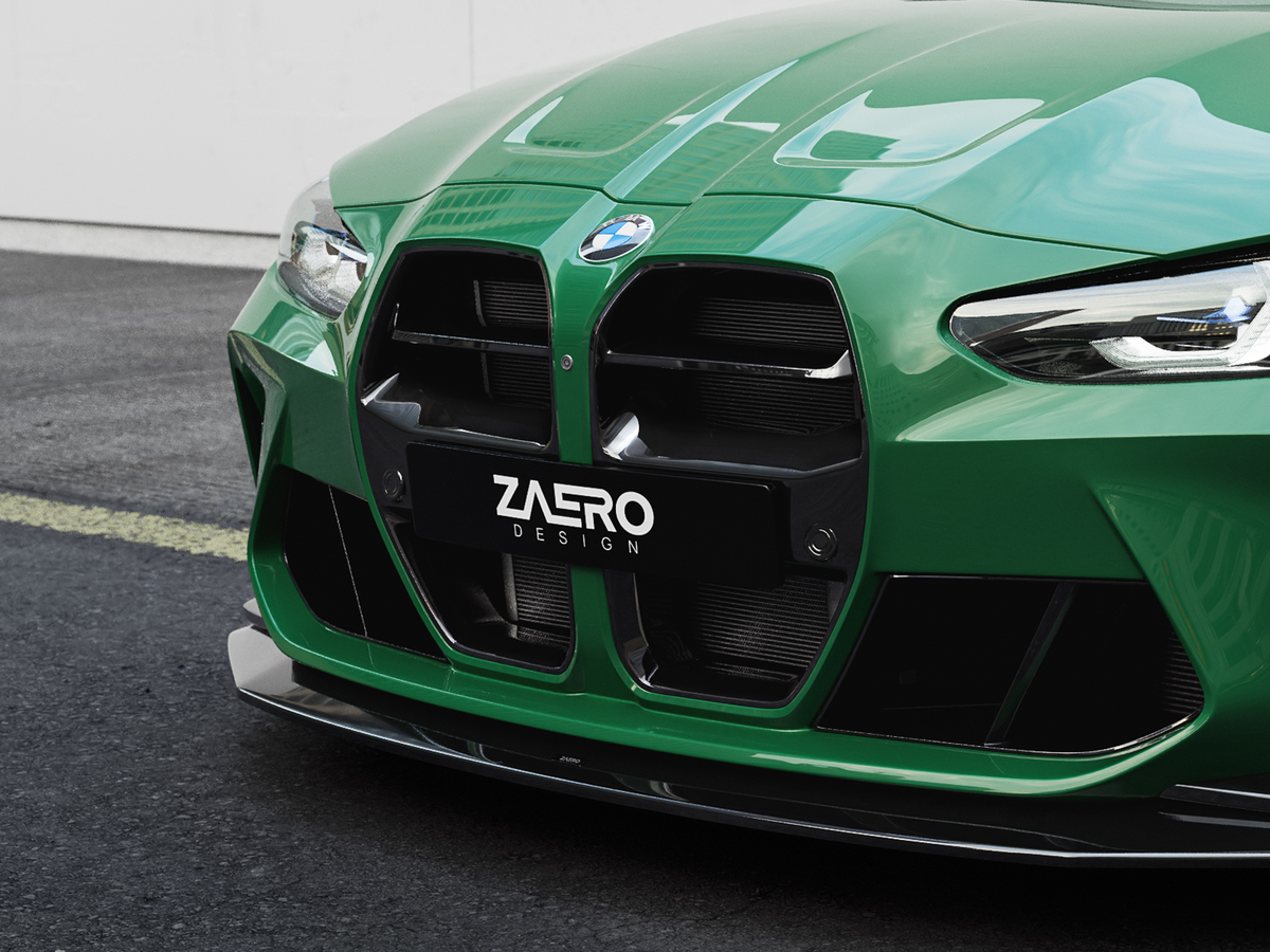 Zaero Design EVO-S Frontgrill Nieren passend für BMW M3 M4 G8X – Frontansicht