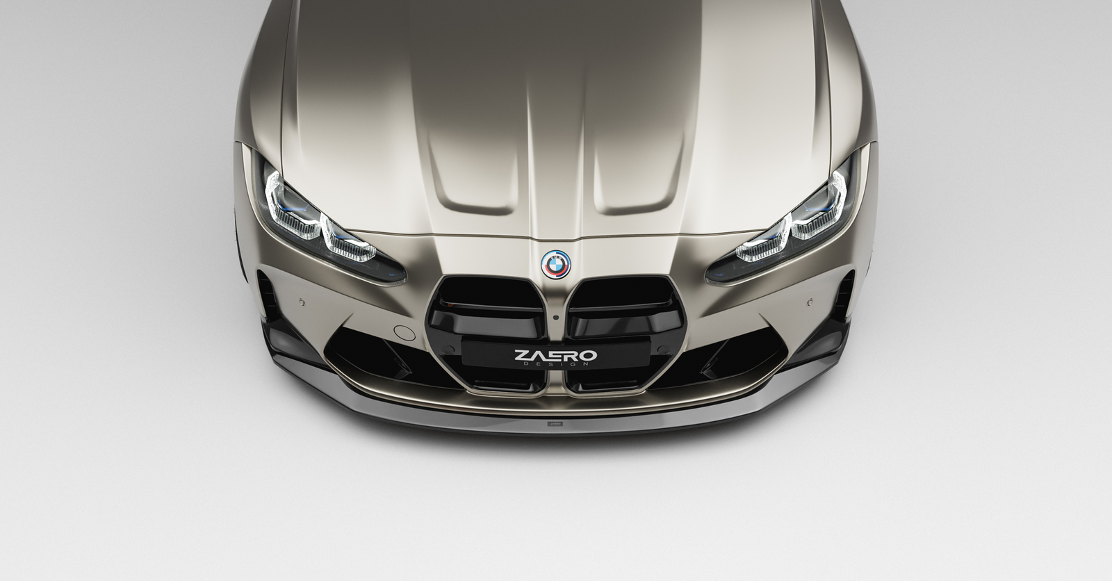EVO-S Frontlippe passend für BMW M3 M4 G8X in Glanzschwarz