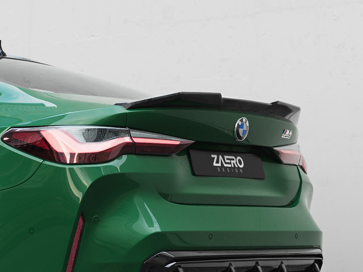 Zaero Design EVO-S Heckspoiler passend für BMW M4 G82 & 4er G22 – Heckansicht