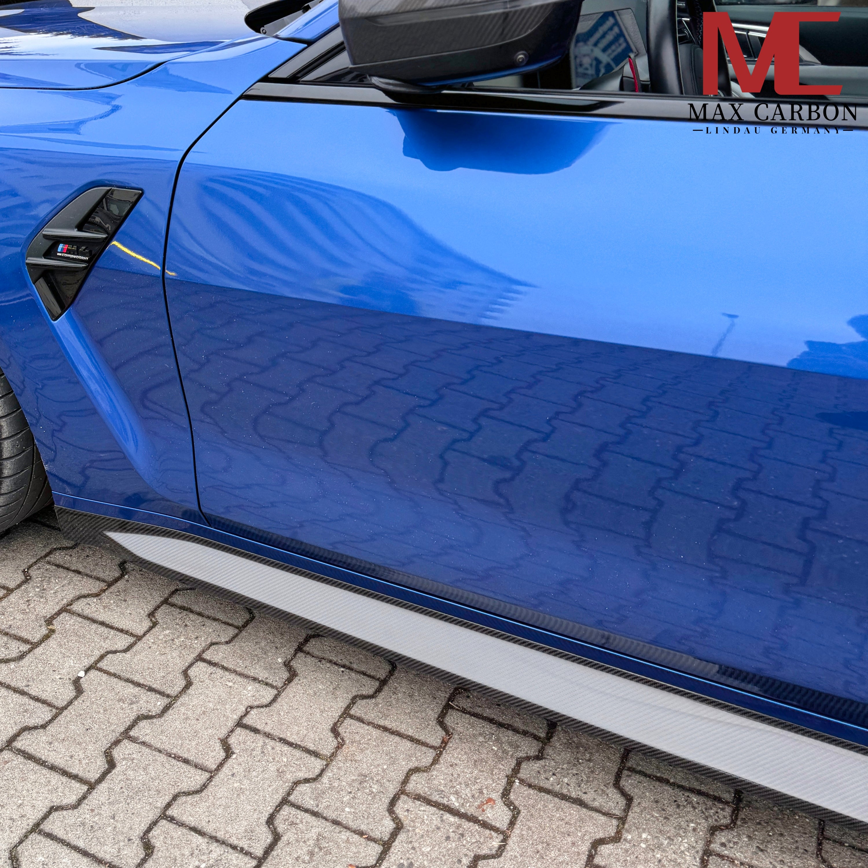Dry Carbon Seitenschweller für BMW M4 G82 G83 mit Teiletypgenehmigung (TTG)   Max Carbon