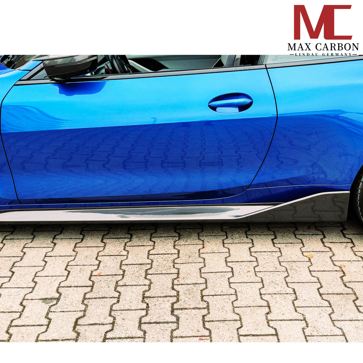 Dry Carbon Seitenschweller für BMW M4 G82 G83 mit Teiletypgenehmigung (TTG)   Max Carbon