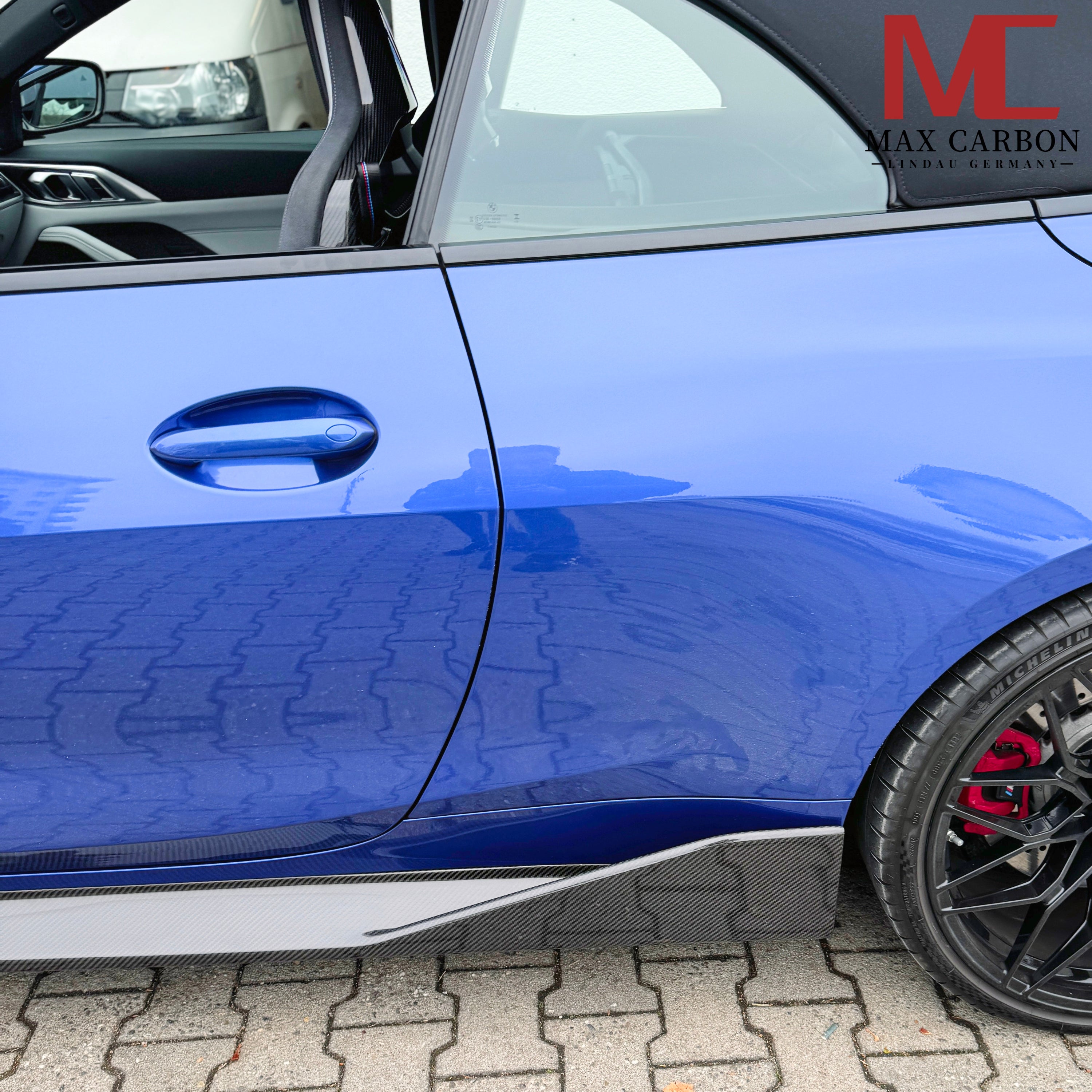 Dry Carbon Seitenschweller für BMW M4 G82 G83 mit Teiletypgenehmigung (TTG)   Max Carbon