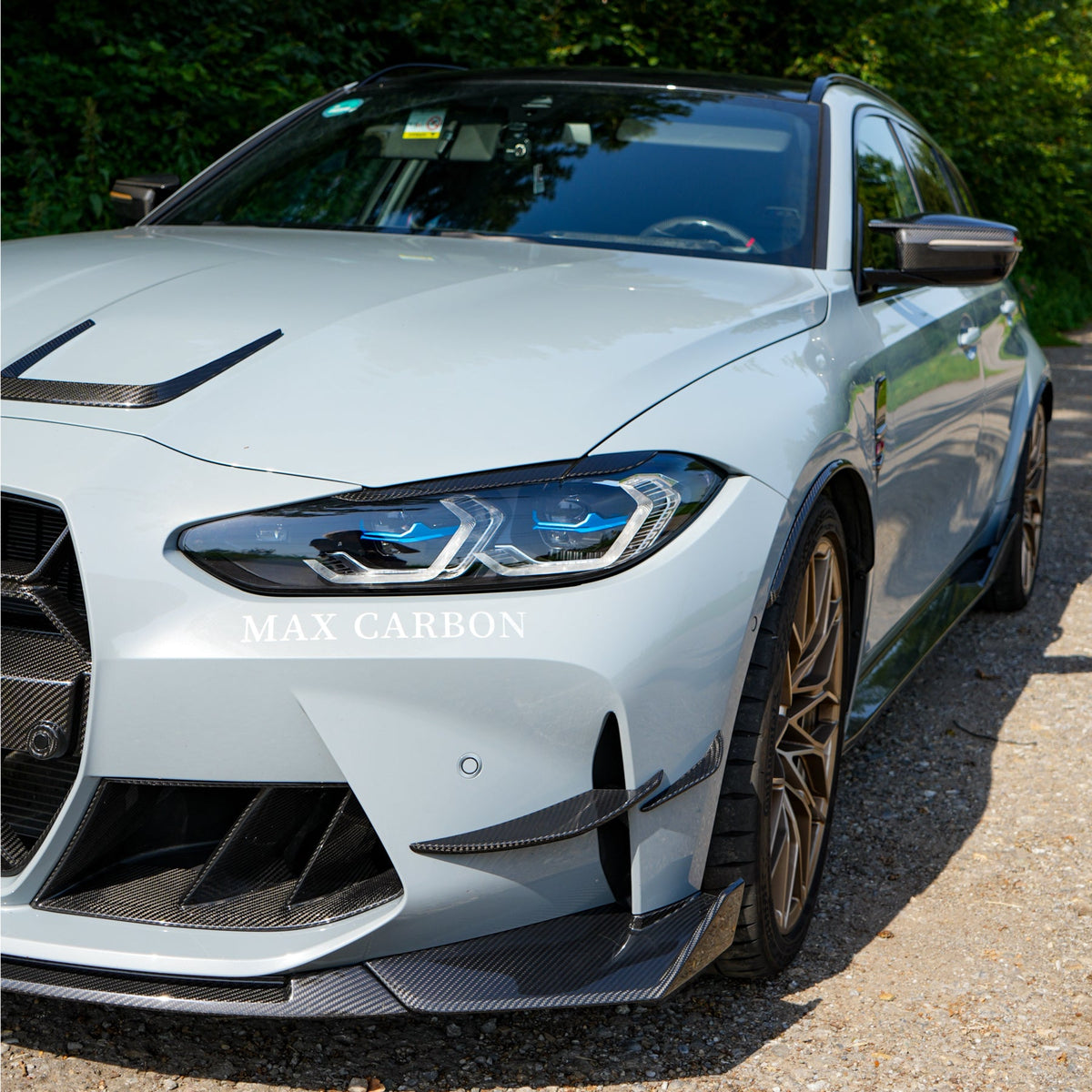 Dry Carbon Front Canards für BMW M3 / M4 G80 G81 G82 G83 mit Teiletypgenehmigung (TTG)   Max Carbon