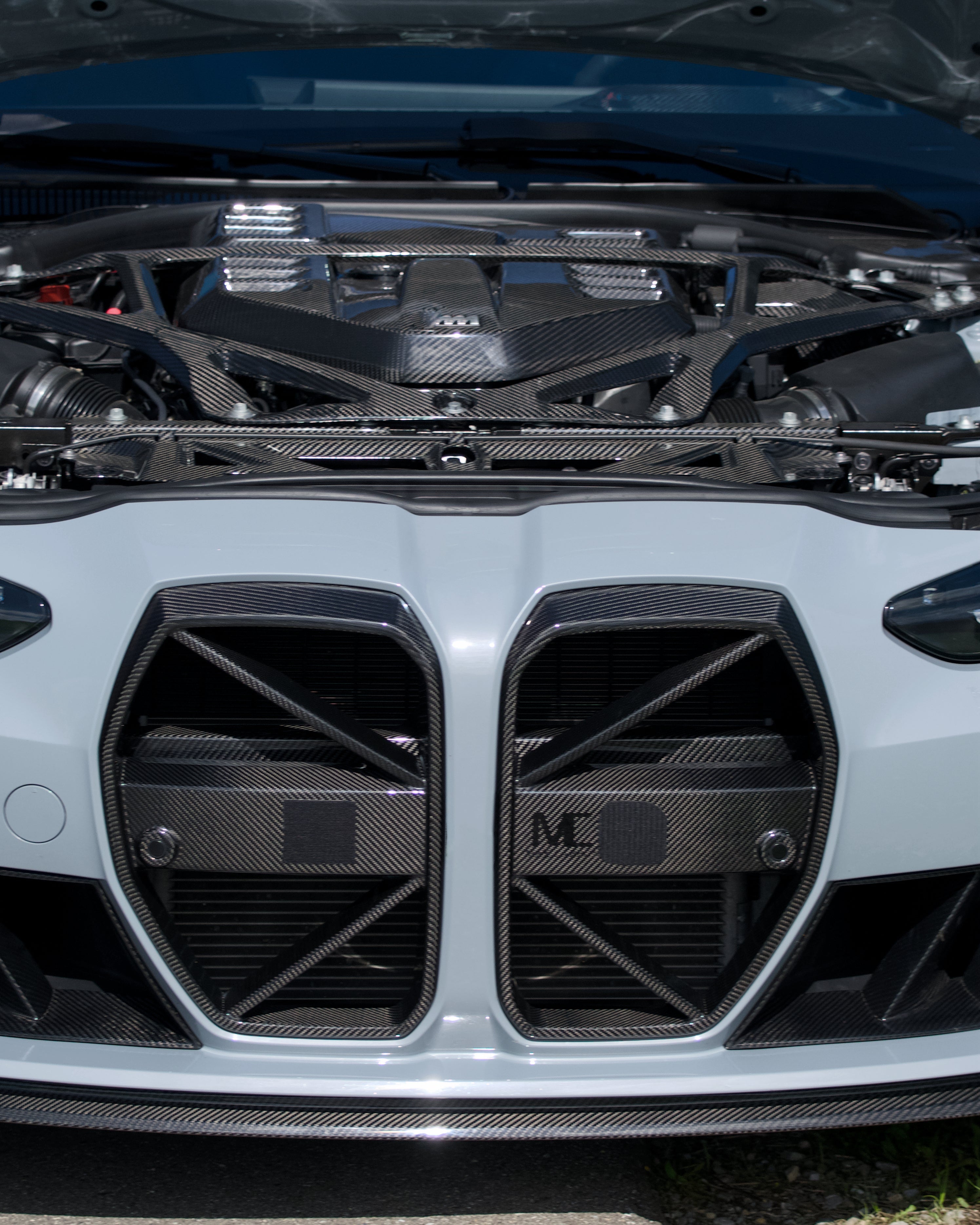 Dry Carbon MAX CARBON Design Kühlergrill Nieren für BMW M3 G80 G81 / M4 G82 G83 CSL Eintragungsfrei   Max Carbon