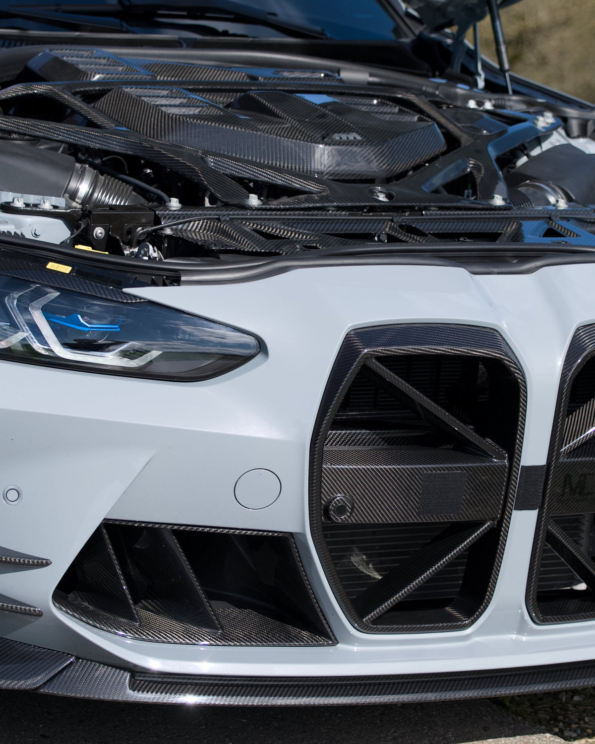 Dry Carbon MAX CARBON Design Kühlergrill Nieren für BMW M3 G80 G81 / M4 G82 G83 CSL Eintragungsfrei   Max Carbon