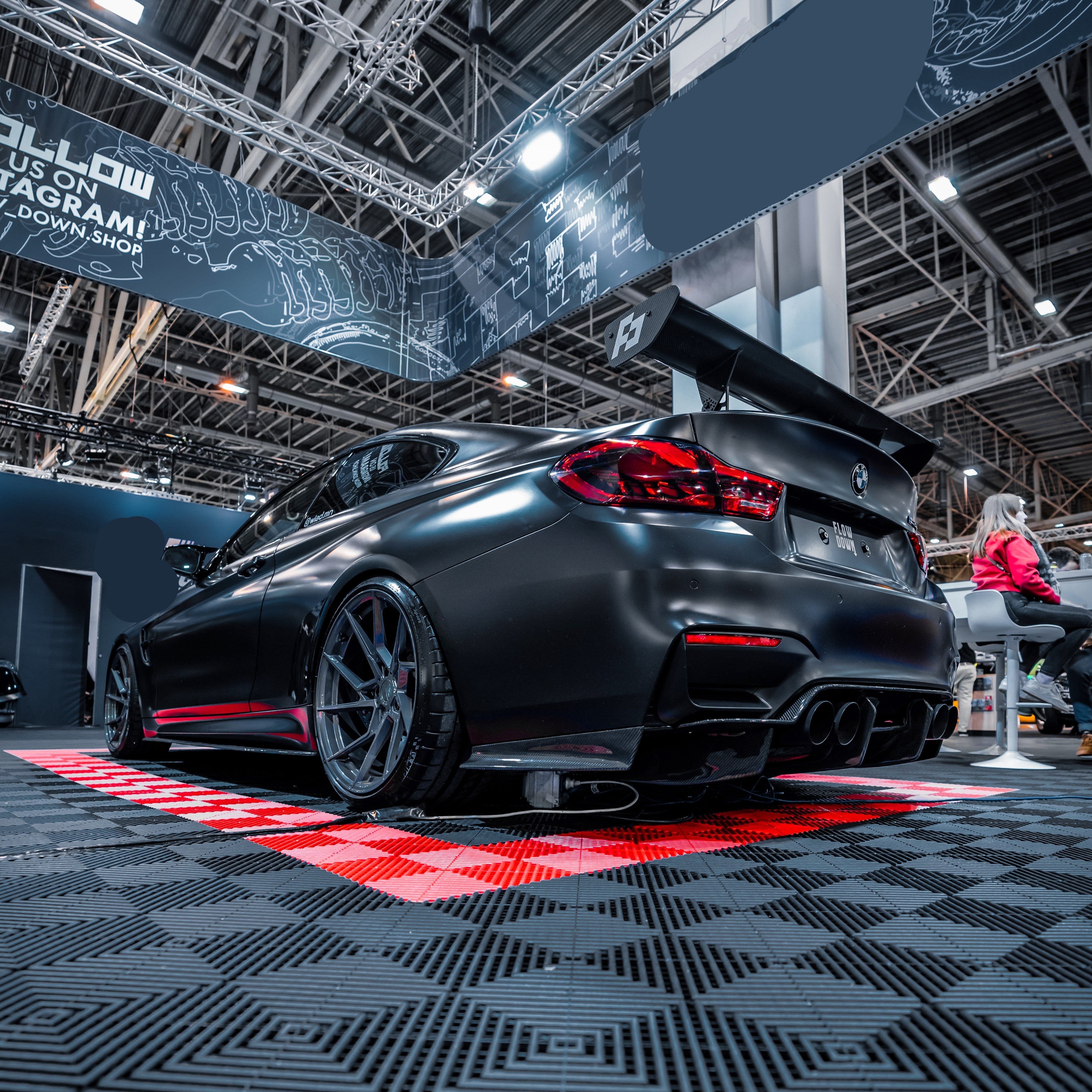 4-Teiliger Diffusor aus PrePreg Carbon für BMW M3/M4 (F80/F82/F83)   FLOW DOWN®