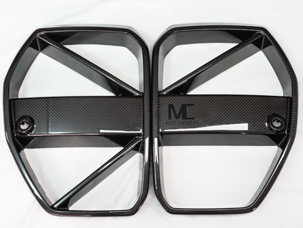 Dry Carbon MAX CARBON Design Kühlergrill Nieren für BMW M3 G80 G81 / M4 G82 G83 CSL Eintragungsfrei   Max Carbon