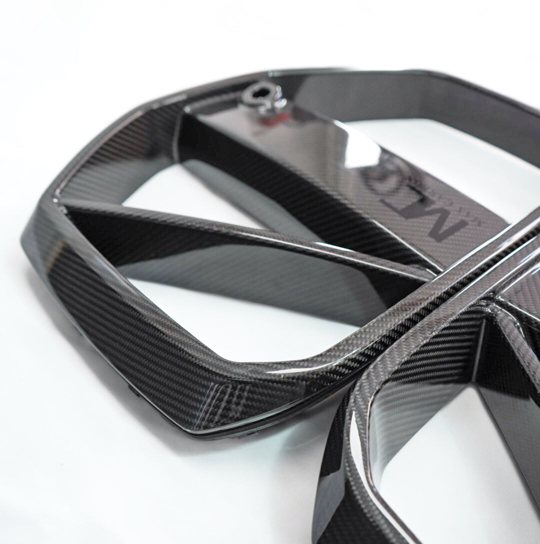 Dry Carbon MAX CARBON Design Kühlergrill Nieren für BMW M3 G80 G81 / M4 G82 G83 CSL Eintragungsfrei   Max Carbon