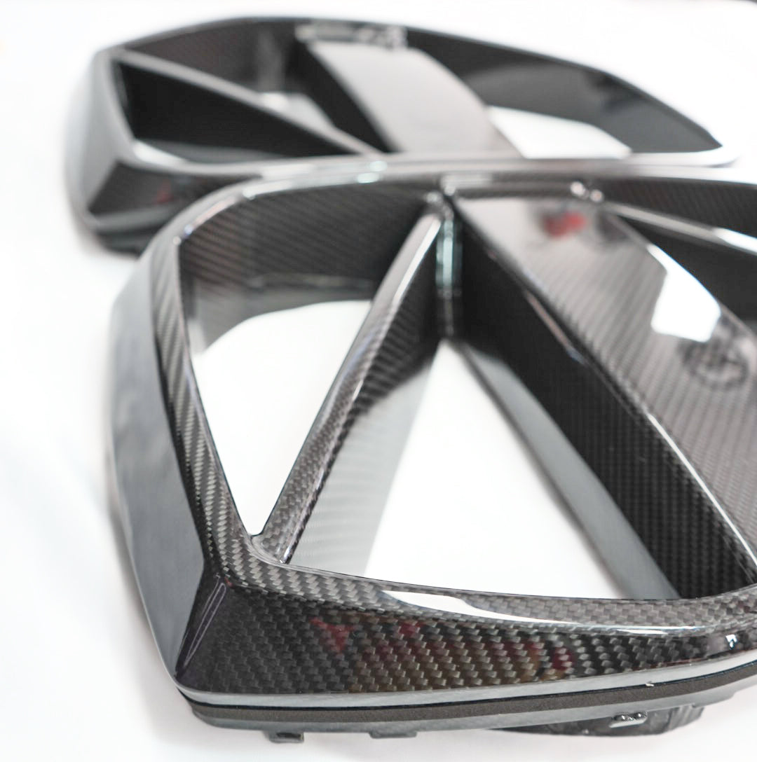 Dry Carbon MAX CARBON Design Kühlergrill Nieren für BMW M3 G80 G81 / M4 G82 G83 CSL Eintragungsfrei   Max Carbon