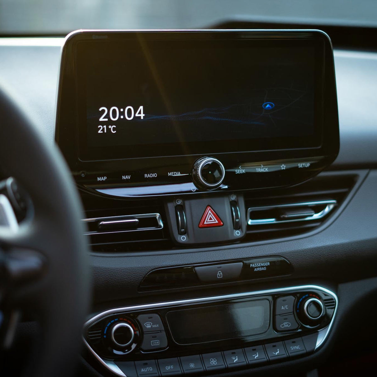 NTECHNIKS Displayschutz Navi Panzerglas für Hyundai I30N Facelift   NTECHNIKS