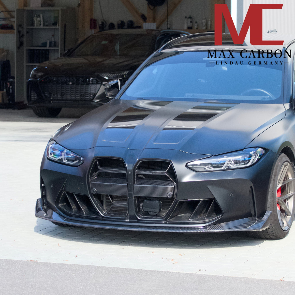 Dry Carbon Frontlippe für BMW M3 G80 G81 / M4 G82 G83 CSL mit Teiletypgenehmigung (TTG)   Max Carbon