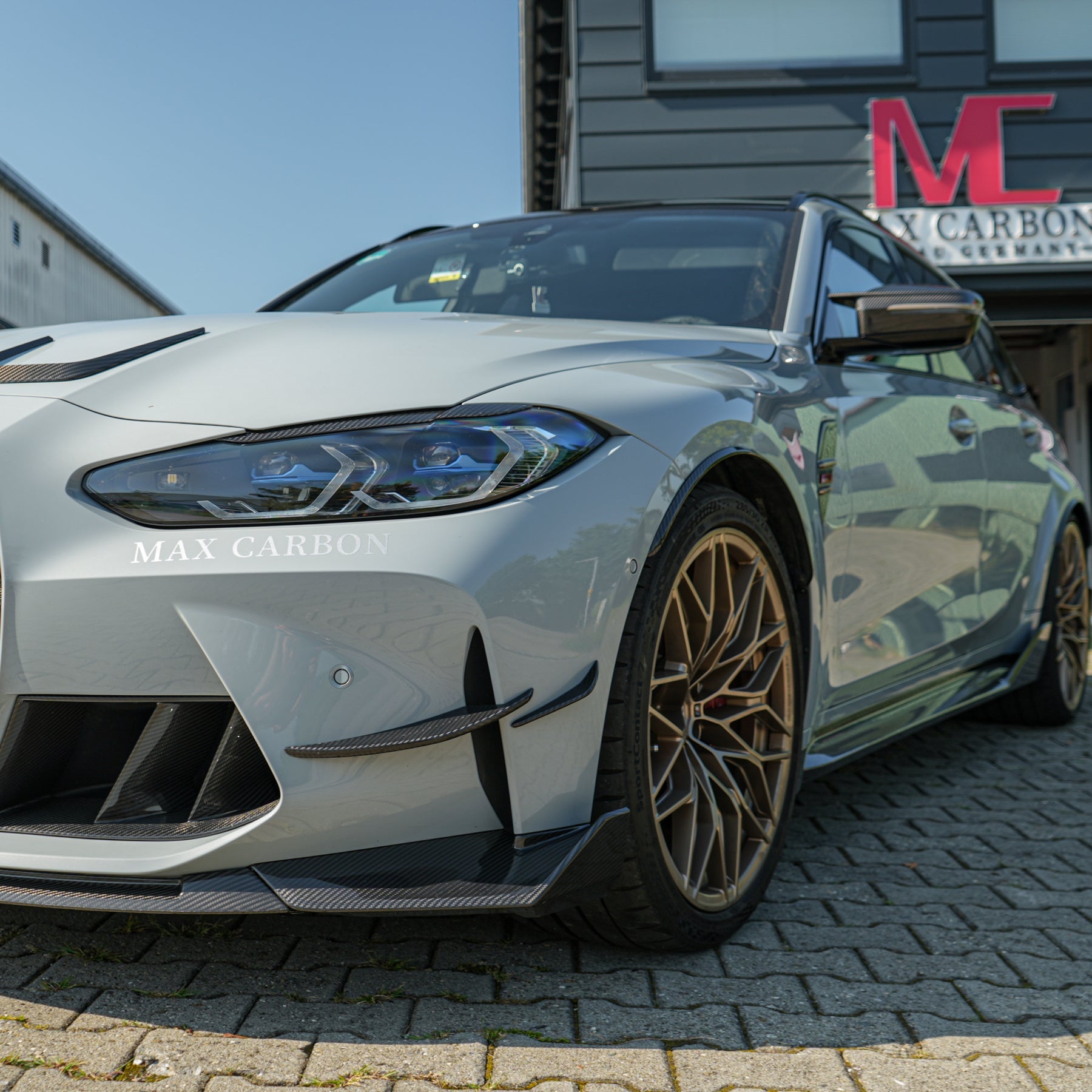 Dry Carbon Front Canards für BMW M3 / M4 G80 G81 G82 G83 mit Teiletypgenehmigung (TTG)   Max Carbon