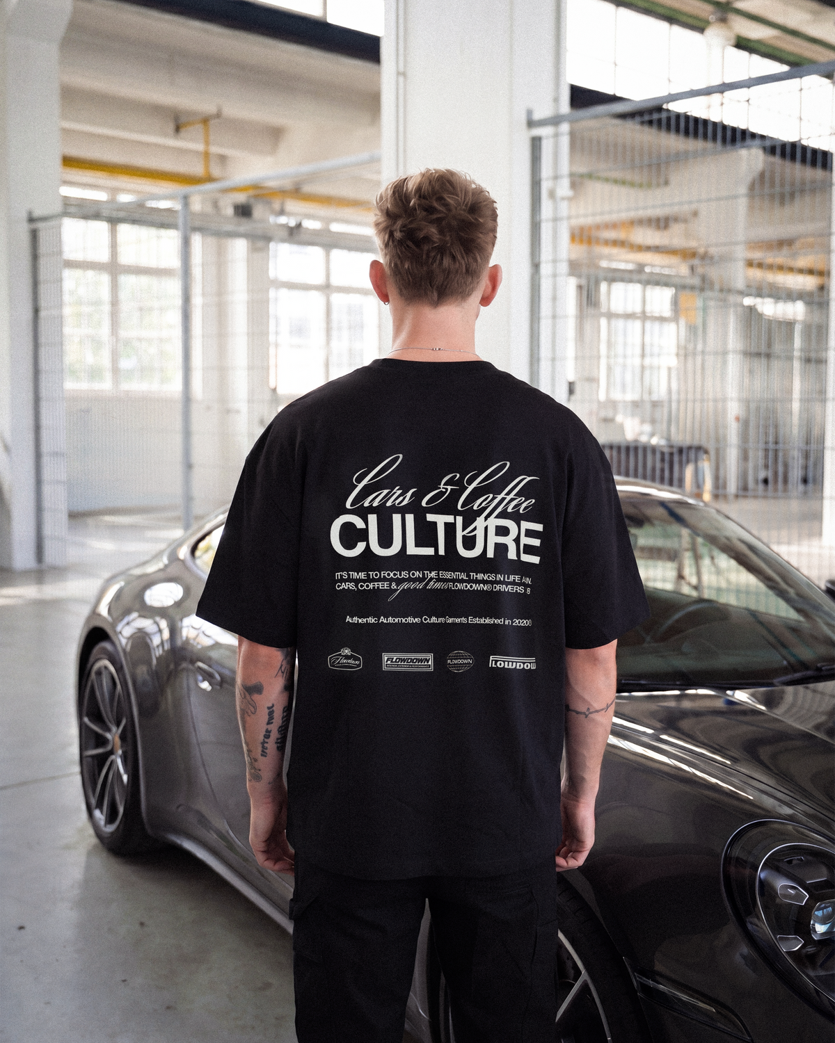 Cars & Coffee Shirt - Black -300gsm – FLOW DOWN®   FLOW DOWN®
