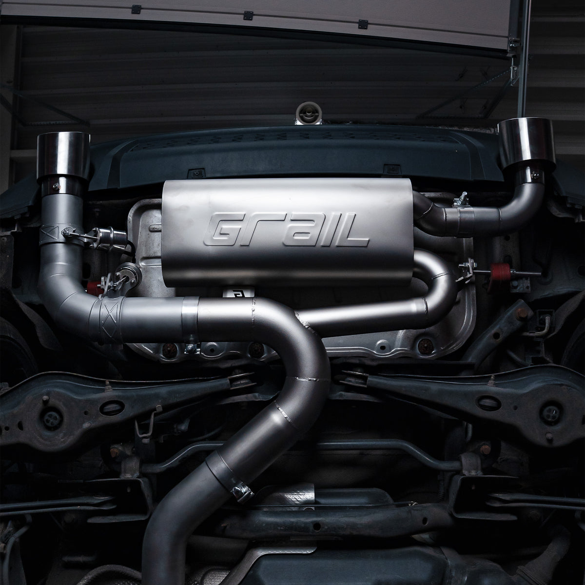 Grail Abgasanlage 3 Zoll passend für VW Golf 7 GTI Facelift OPF – Klappenanlage   Grail