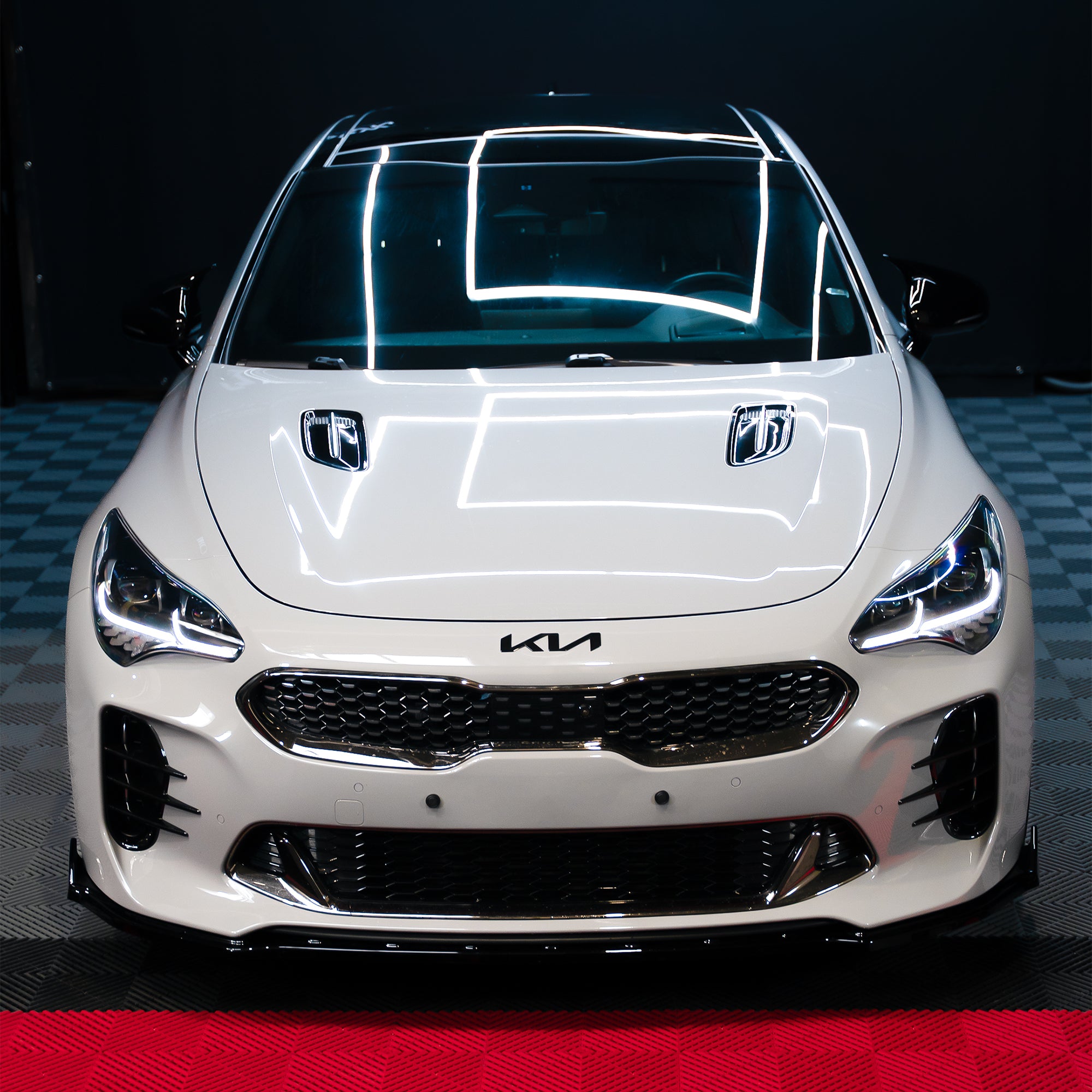 Magnet Kennzeichenhalter passend für Kia Stinger GT   FLOW DOWN®