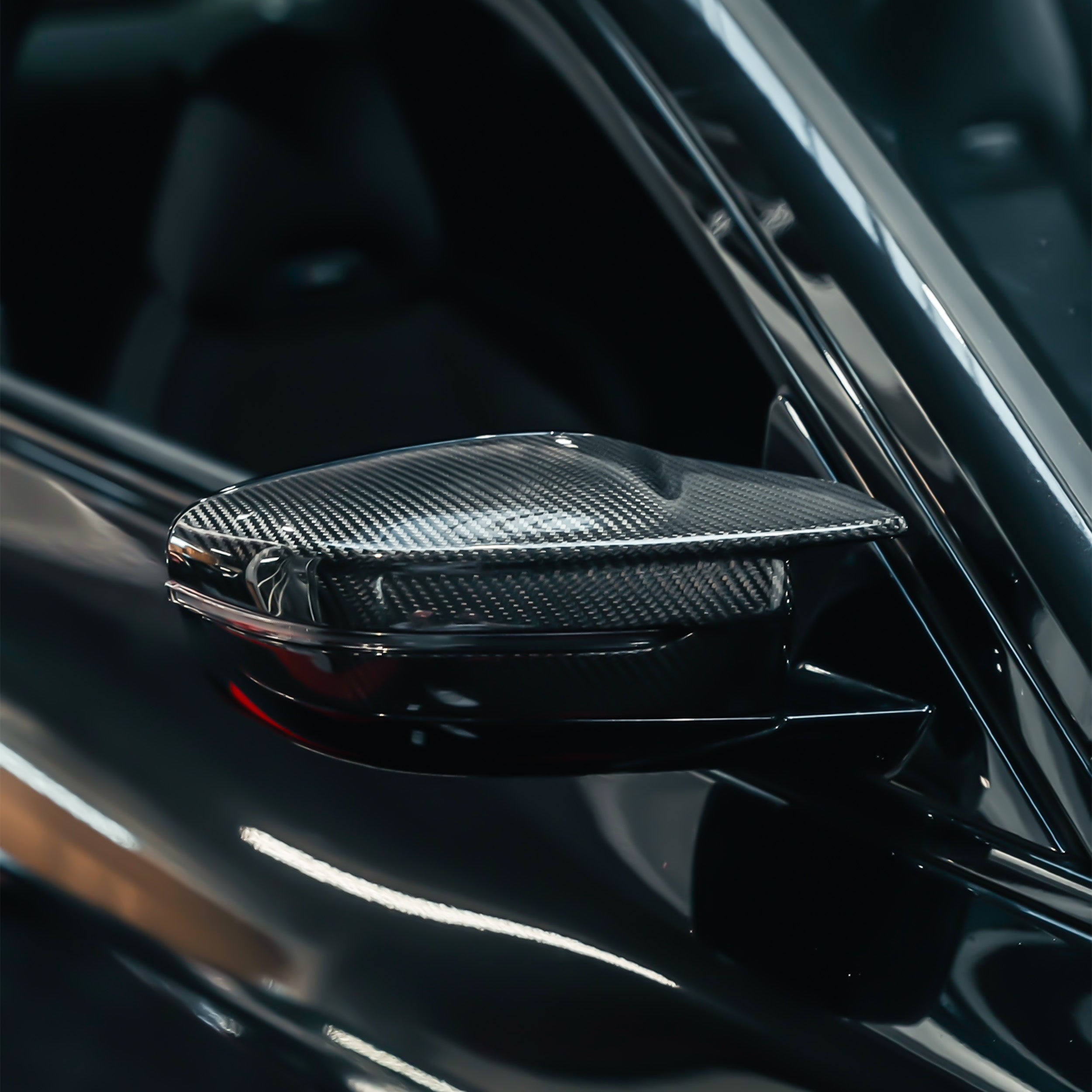 Carbon Spiegelkappen aus PrePreg für BMW M2/M3/M4 (G80/G81/G82/G87)   FLOW DOWN®