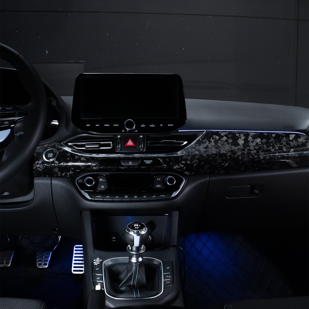 NTECHNIKS Carbon Armaturenbrett Cover für Hyundai I30N   NTECHNIKS