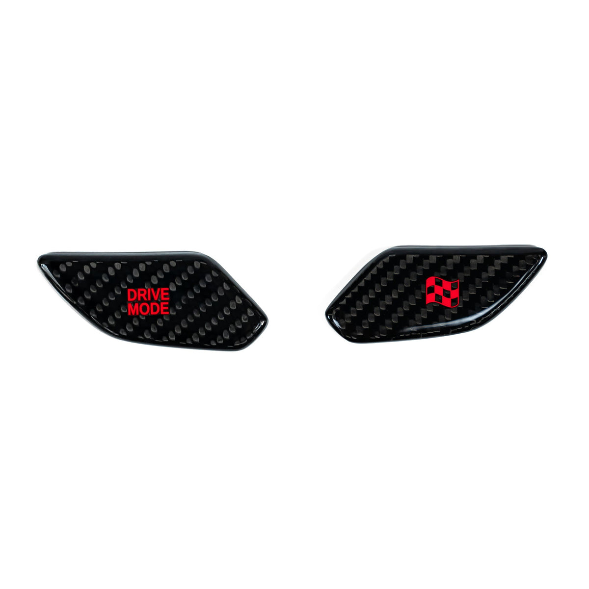 NTECHNIKS Carbon Drive Mode Buttons für Hyundai I20N/I30N/Kona N  Carbon-Rot NTECHNIKS