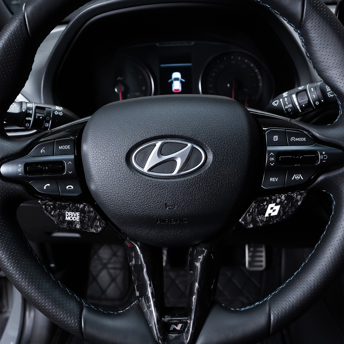 NTECHNIKS Carbon Drive Mode Buttons für Hyundai I20N/I30N/Kona N   NTECHNIKS