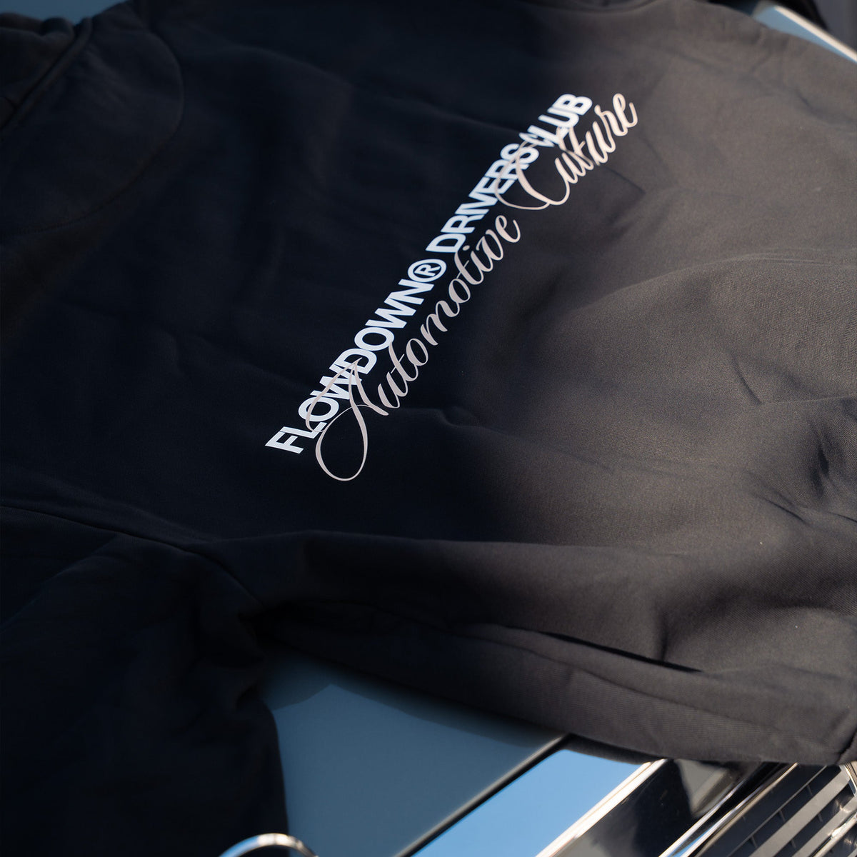 FLOW DOWN DRIVERS CLUB Oversize Hoodie 500gsm   FLOW DOWN®