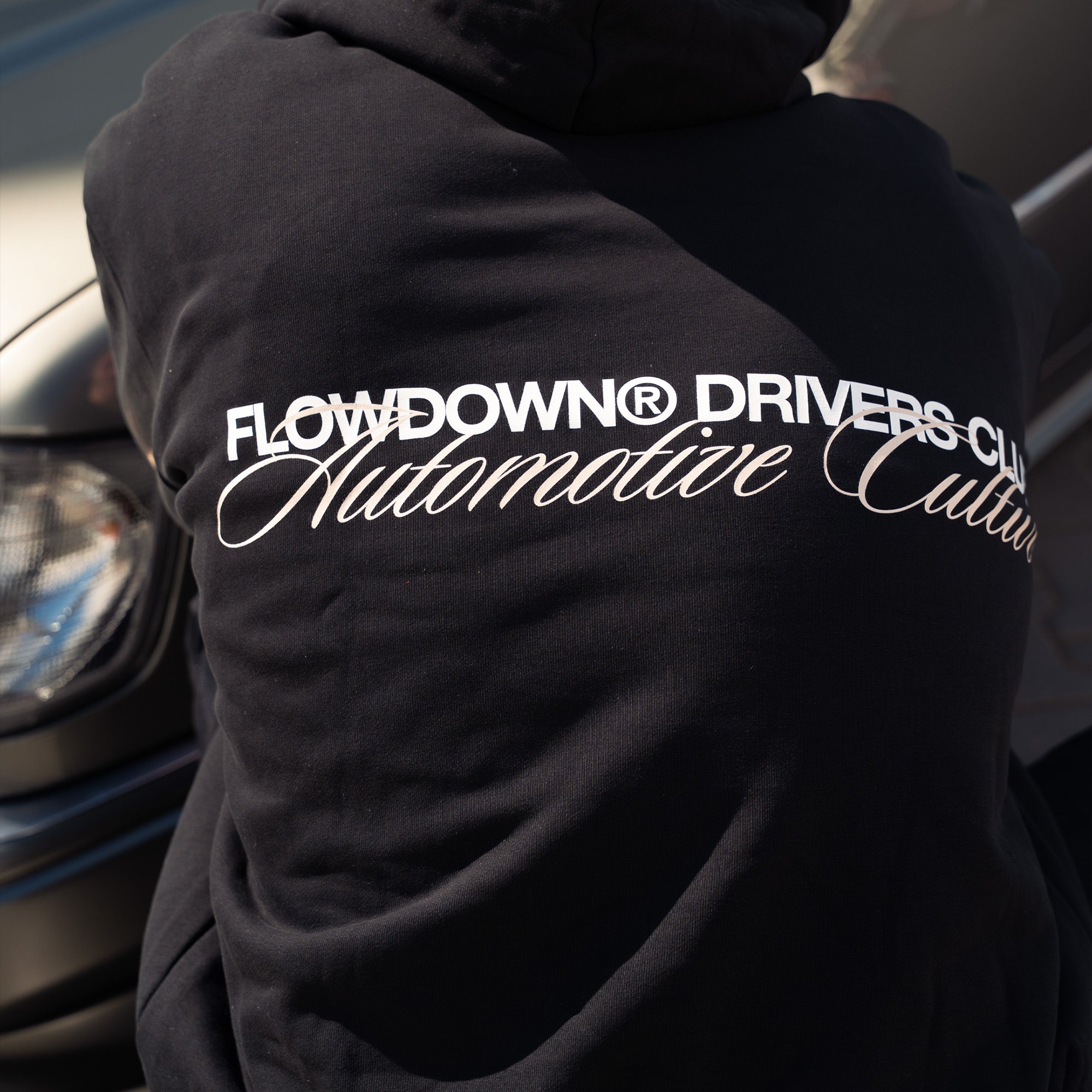 FLOW DOWN DRIVERS CLUB Oversize Hoodie 500gsm   FLOW DOWN®
