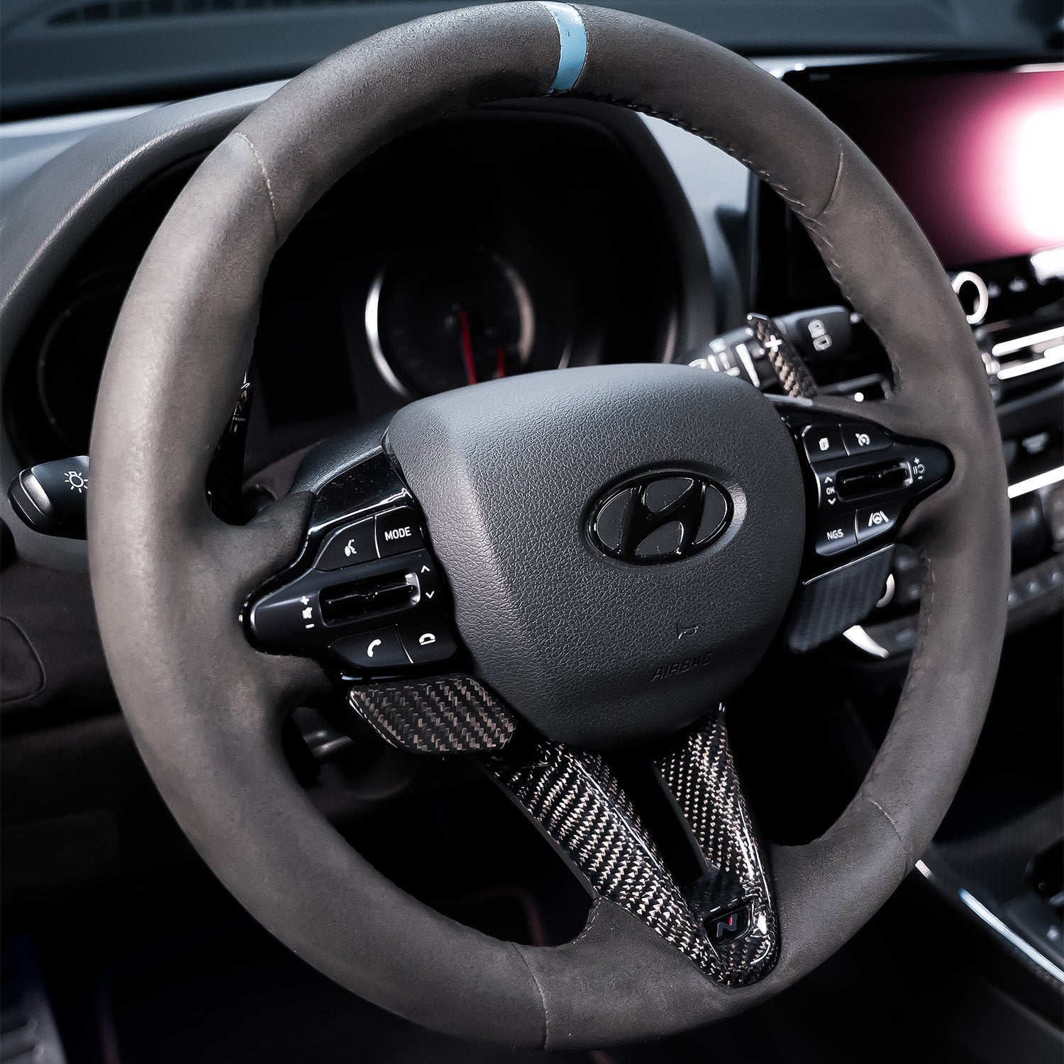 NTECHNIKS Carbon Schaltwippen für Hyundai I30N Fl / Kona N   NTECHNIKS