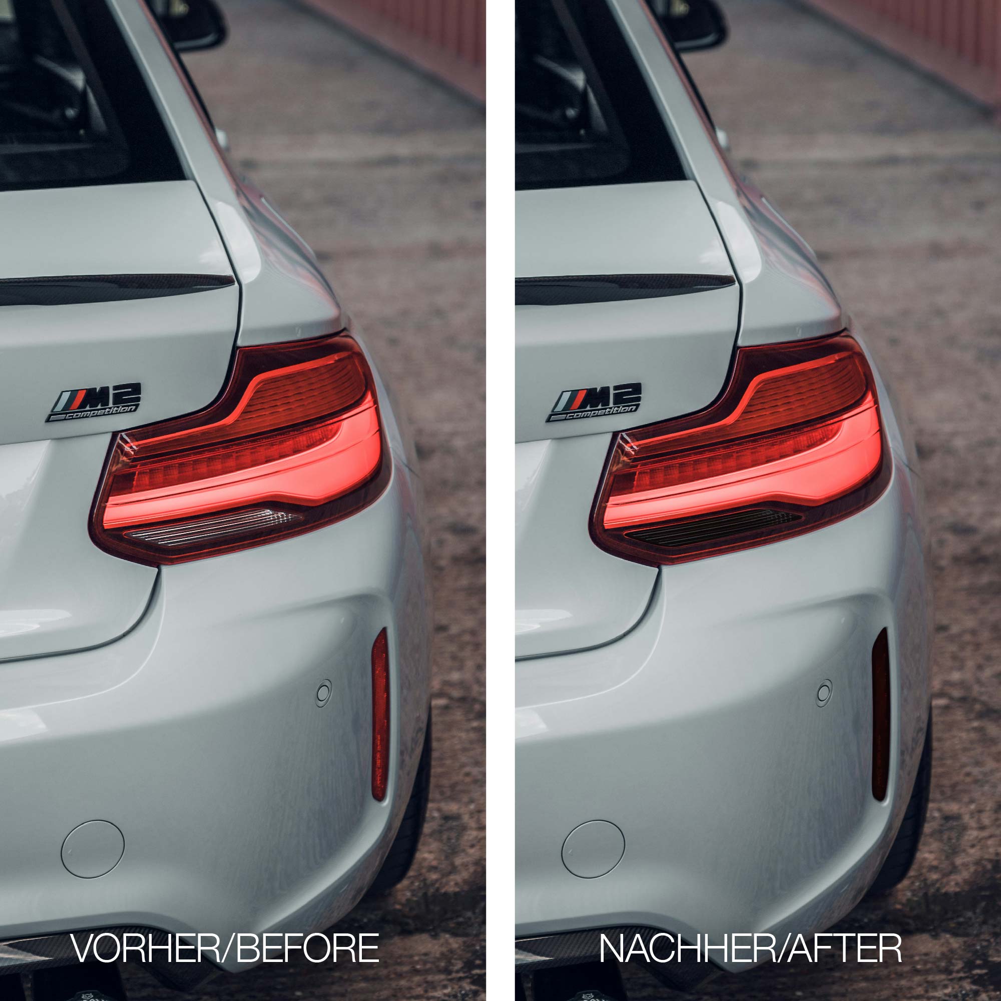 FLOW DOWN® Tönungsfolie für Rückleuchten & Reflektoren für BMW M2 (F87/F87C)   FLOW DOWN®