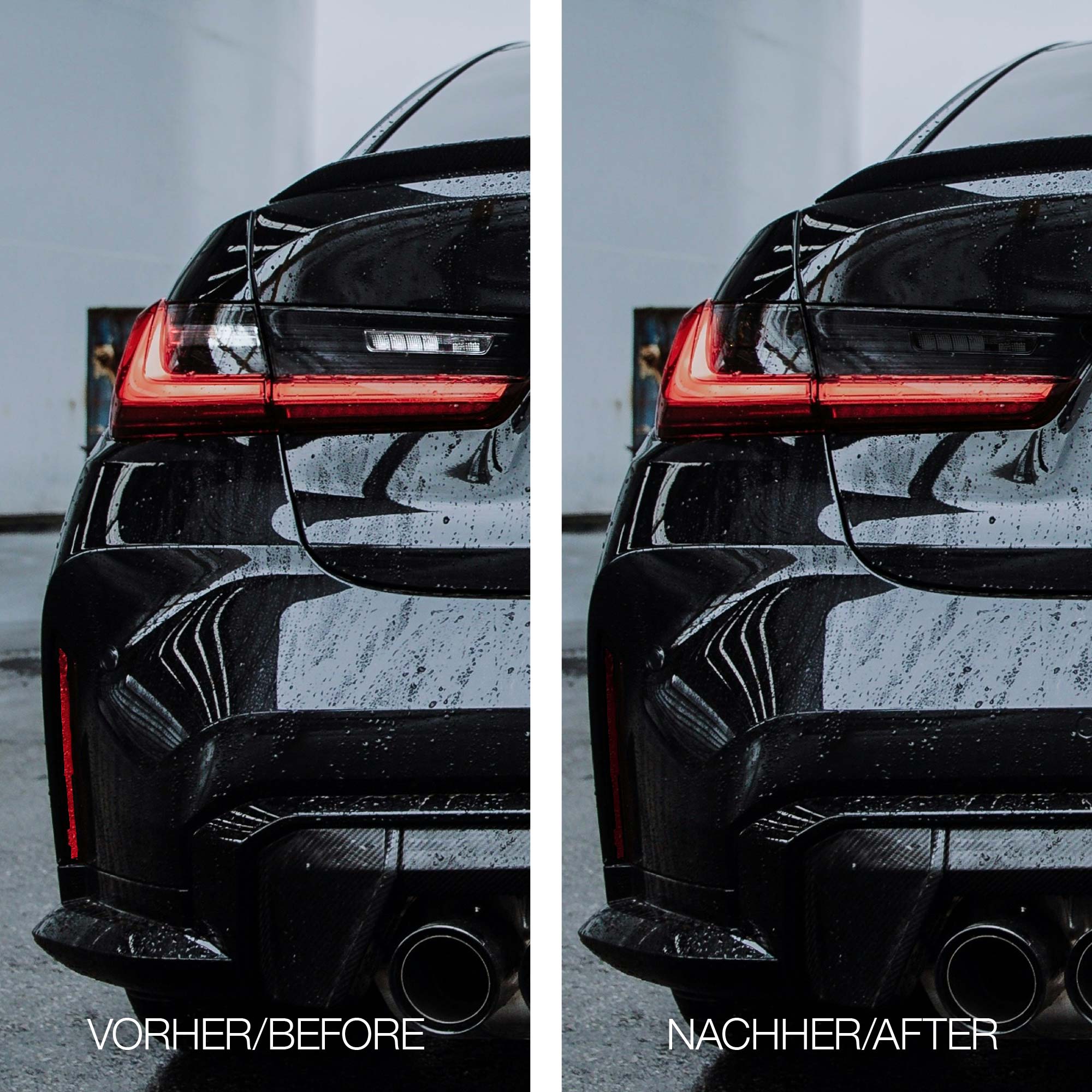 FLOW DOWN® Tönungsfolie für Rückleuchten & Reflektoren für BMW M3 G80   FLOW DOWN®
