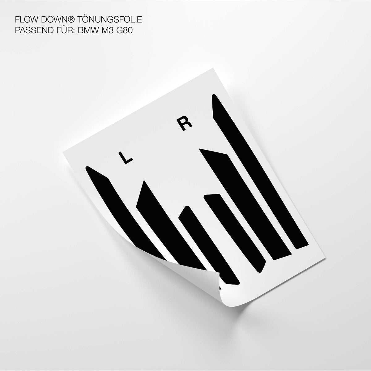 FLOW DOWN® Tönungsfolie für Rückleuchten & Reflektoren für BMW M3 G80   FLOW DOWN®