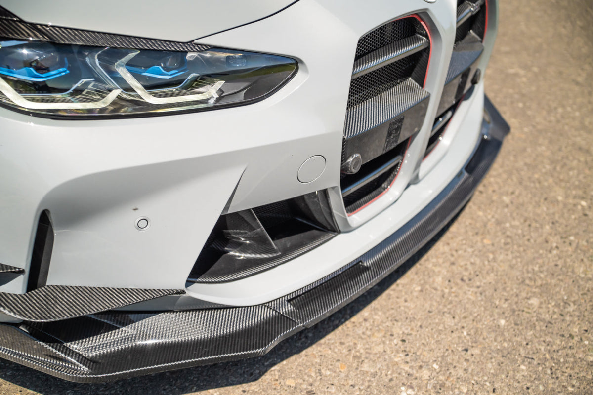 Dry Carbon Frontlippe für BMW M3 G80 G81 / M4 G82 G83 mit Teiletypgenehmigung (TTG)   Max Carbon