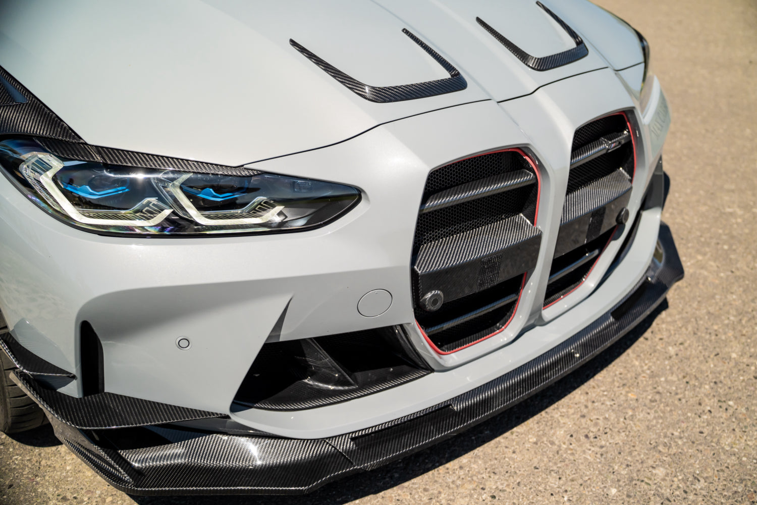 Dry Carbon Frontlippe für BMW M3 G80 G81 / M4 G82 G83 mit Teiletypgenehmigung (TTG)   Max Carbon