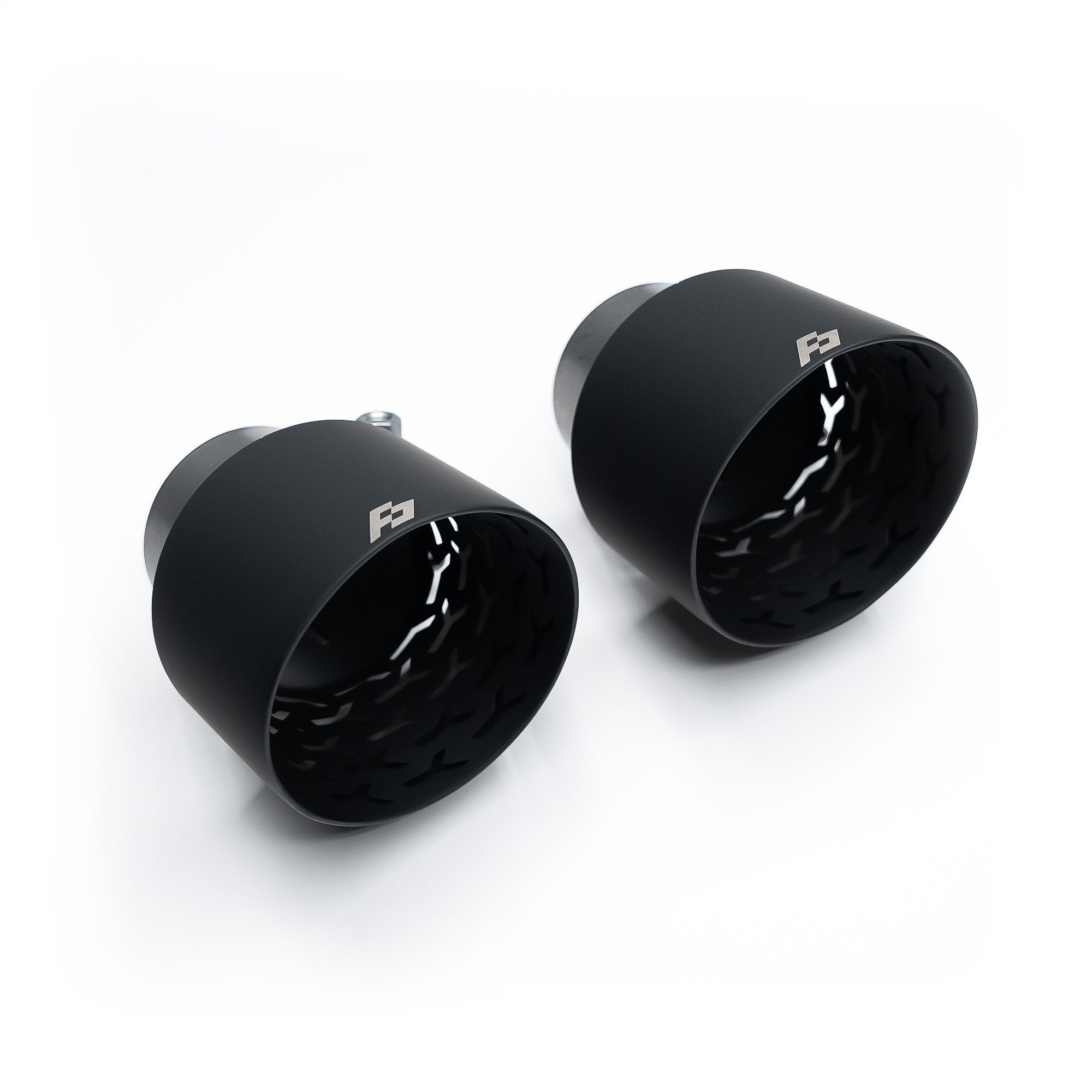 Endrohre 129mm für Hyundai I30N Facelift  Arrow-Look-Edelstahl-gebürstet FLOW DOWN®