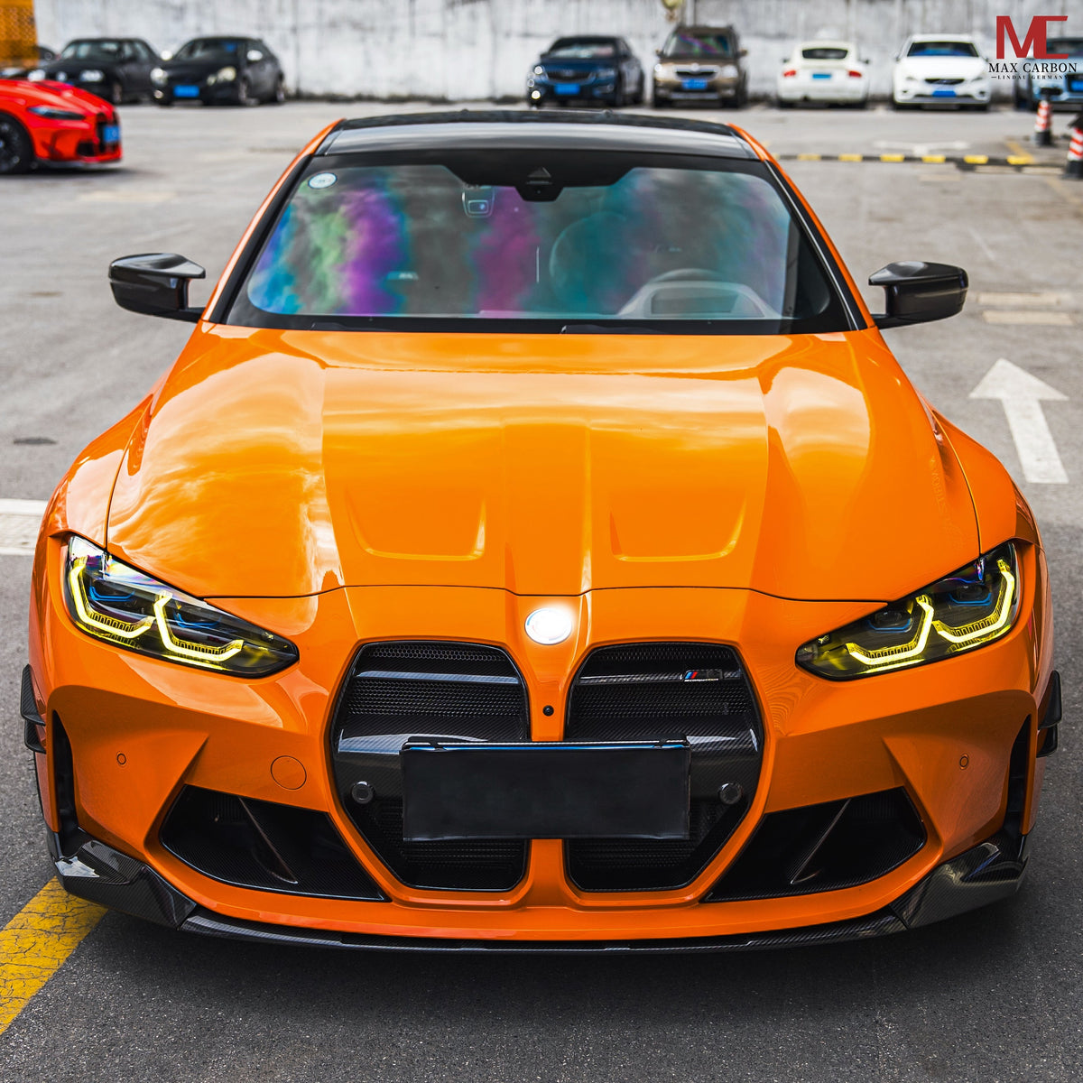 Dry Carbon Kühlergrill Nieren für BMW M3 G80 G81 M4 G82 G83   Max Carbon
