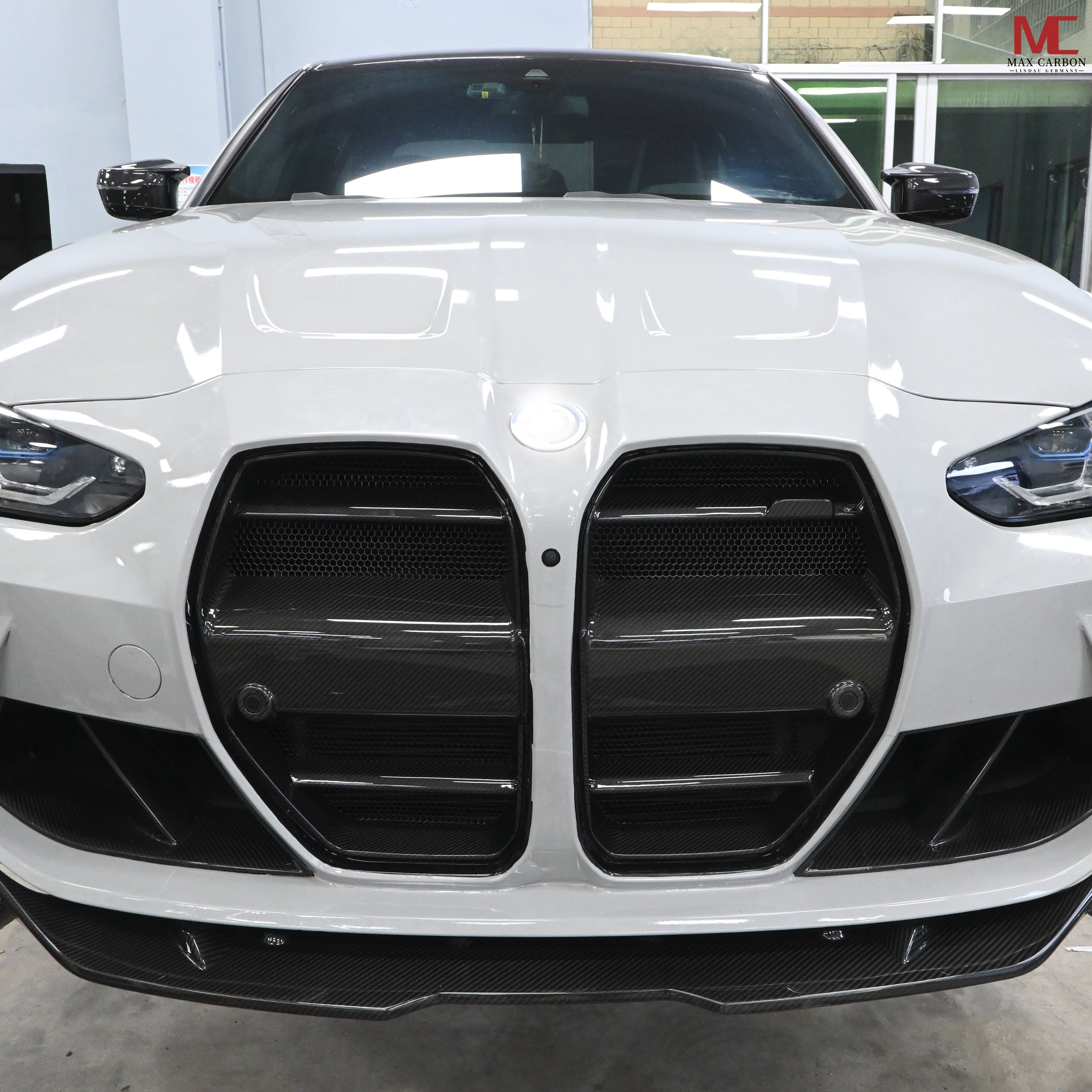 Dry Carbon Kühlergrill Nieren passend für BMW M3 G80 G81 M4 G82 G83   Max Carbon