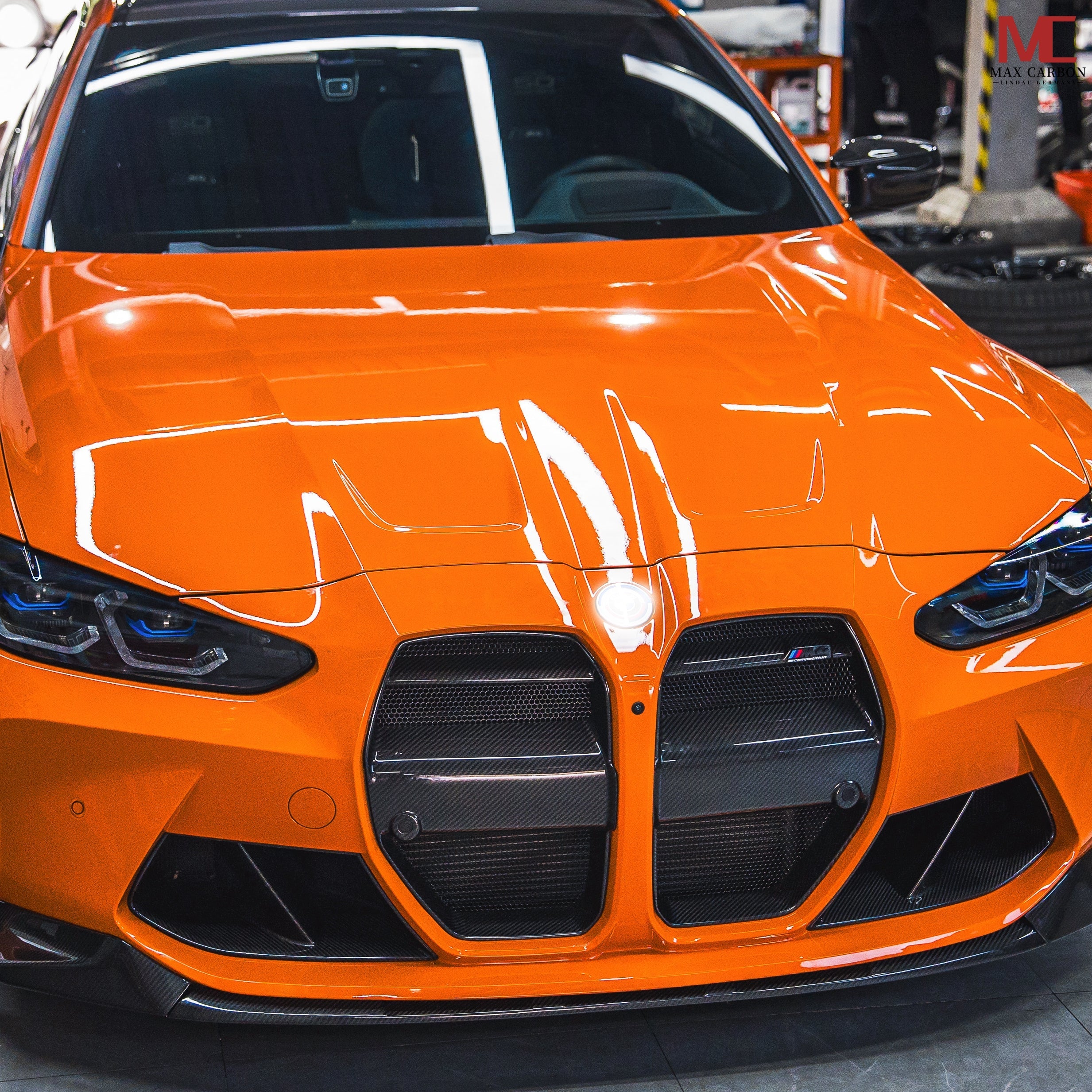 Dry Carbon Kühlergrill Nieren für BMW M3 G80 G81 M4 G82 G83   Max Carbon