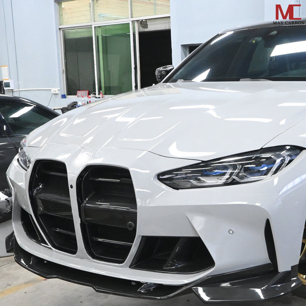 Dry Carbon Kühlergrill Nieren passend für BMW M3 G80 G81 M4 G82 G83   Max Carbon