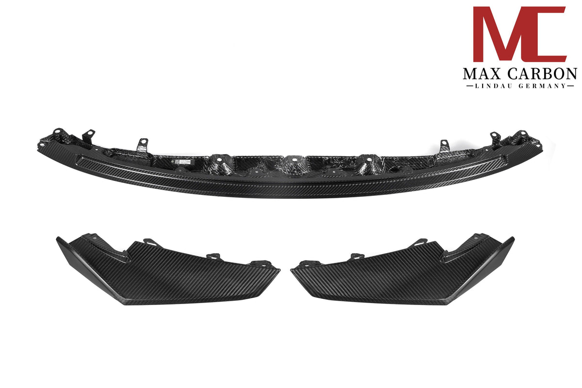 Dry Carbon Frontlippe für BMW M3 G80 G81 / M4 G82 G83 mit Teiletypgenehmigung (TTG)   Max Carbon
