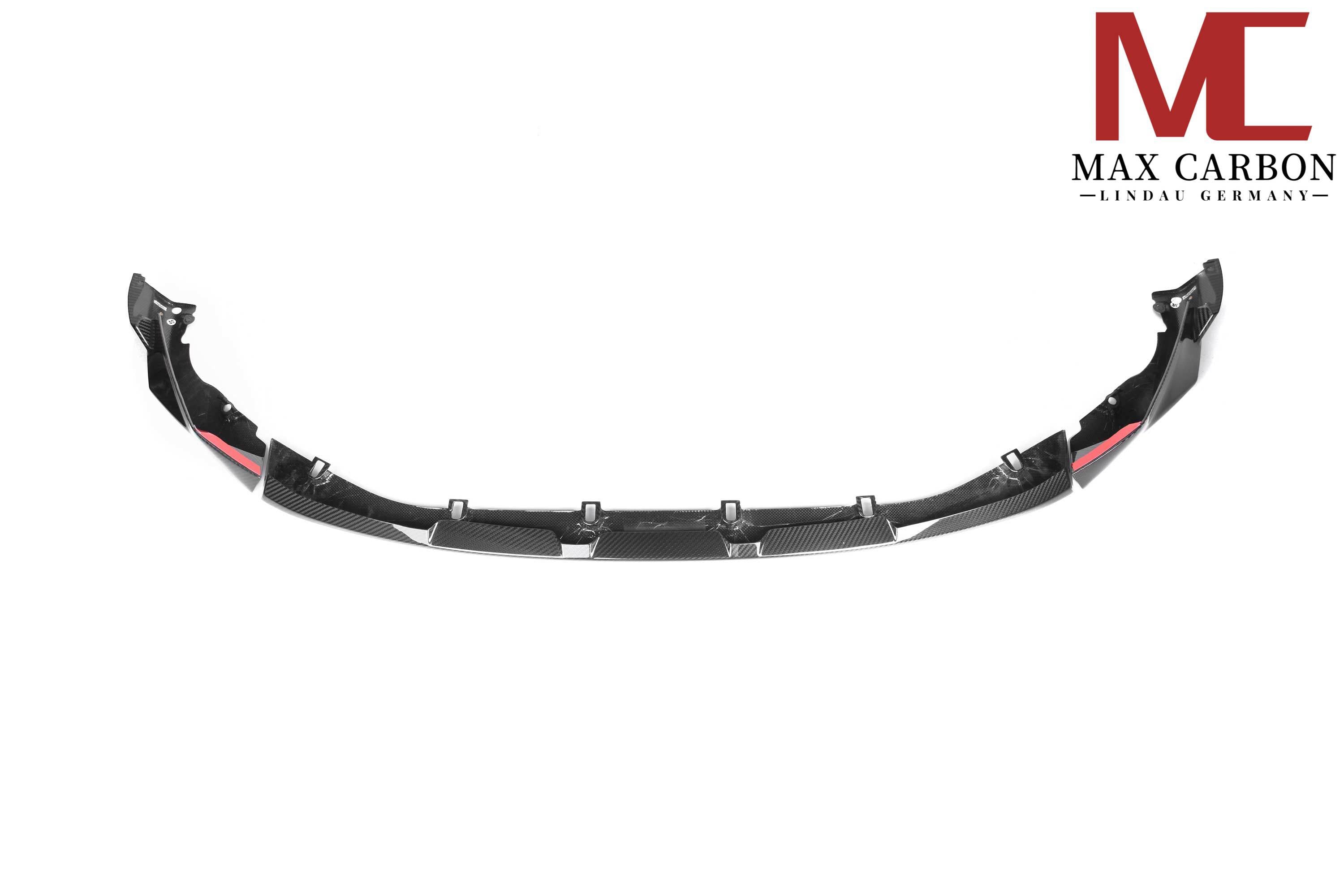 Dry Carbon Frontlippe für BMW M3 G80 G81 / M4 G82 G83 mit Teiletypgenehmigung (TTG)   Max Carbon